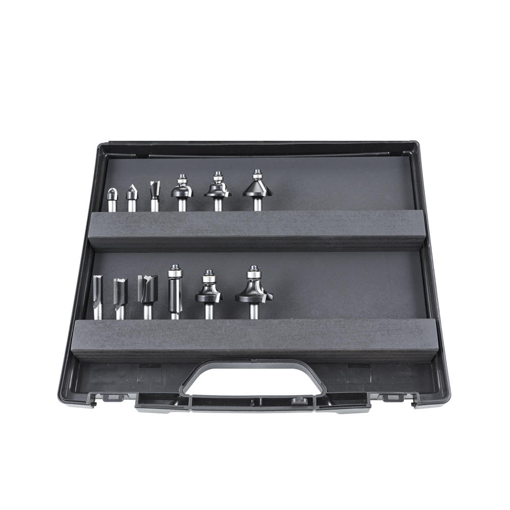DICTUM® TC Router Bits, 12-Piece Set, in Carrying Case