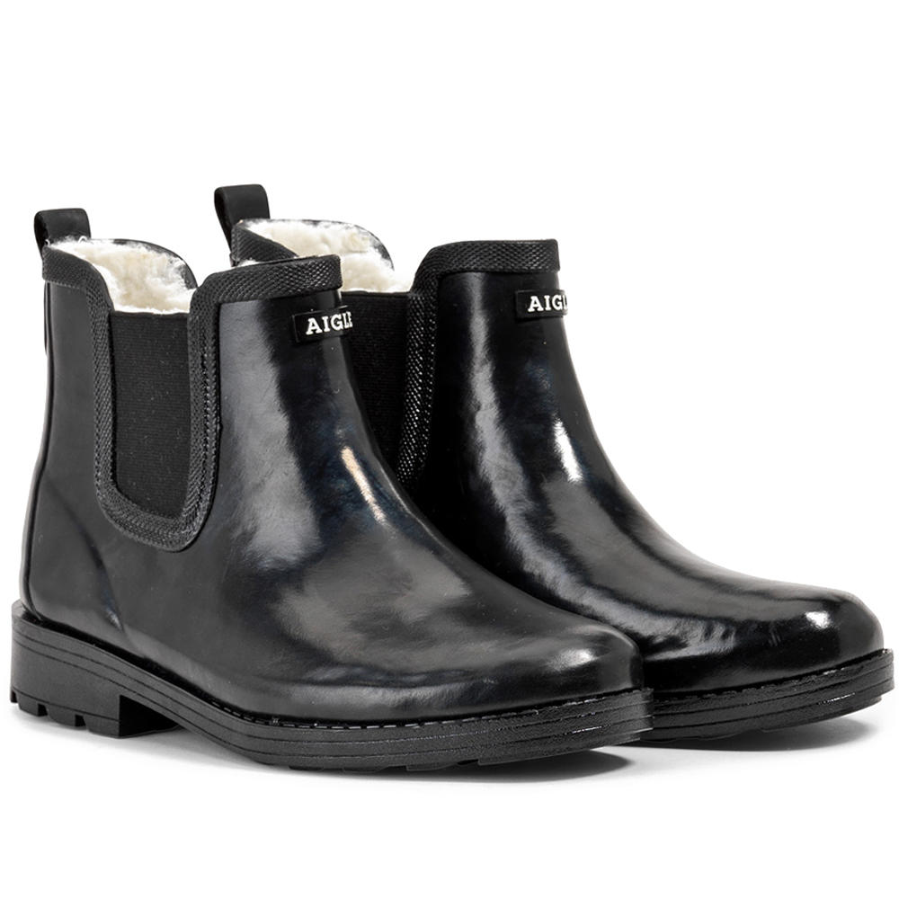 Aigle »Carville Fur« Ladies Rubber Ankle Boots