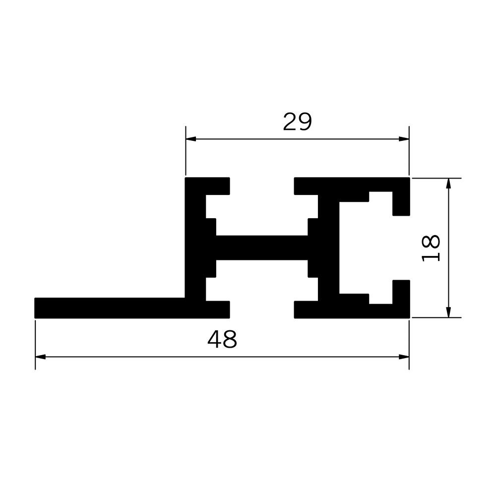 Veritas® T-Nutschiene 915 mm, mit Winkelanschlag