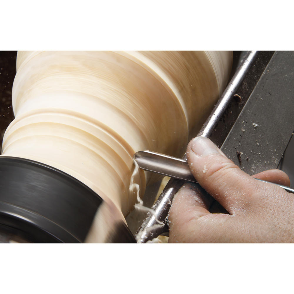 Crown® »European-style« Spindle Gouge, Stained Beech Handle, Blade Width 7 mm