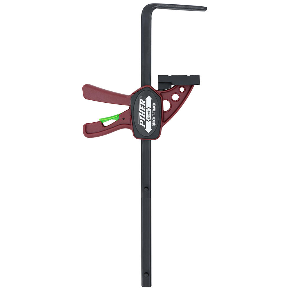 Serre-joint une main p. rails de guidage Piher®, saillie 60 mm, ouverture 230 mm