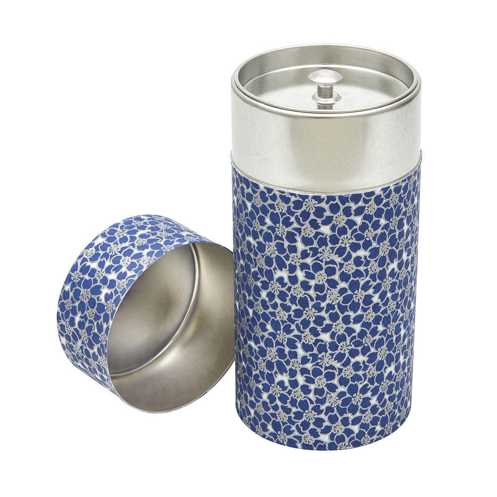 Boîte à thé papier, bleu