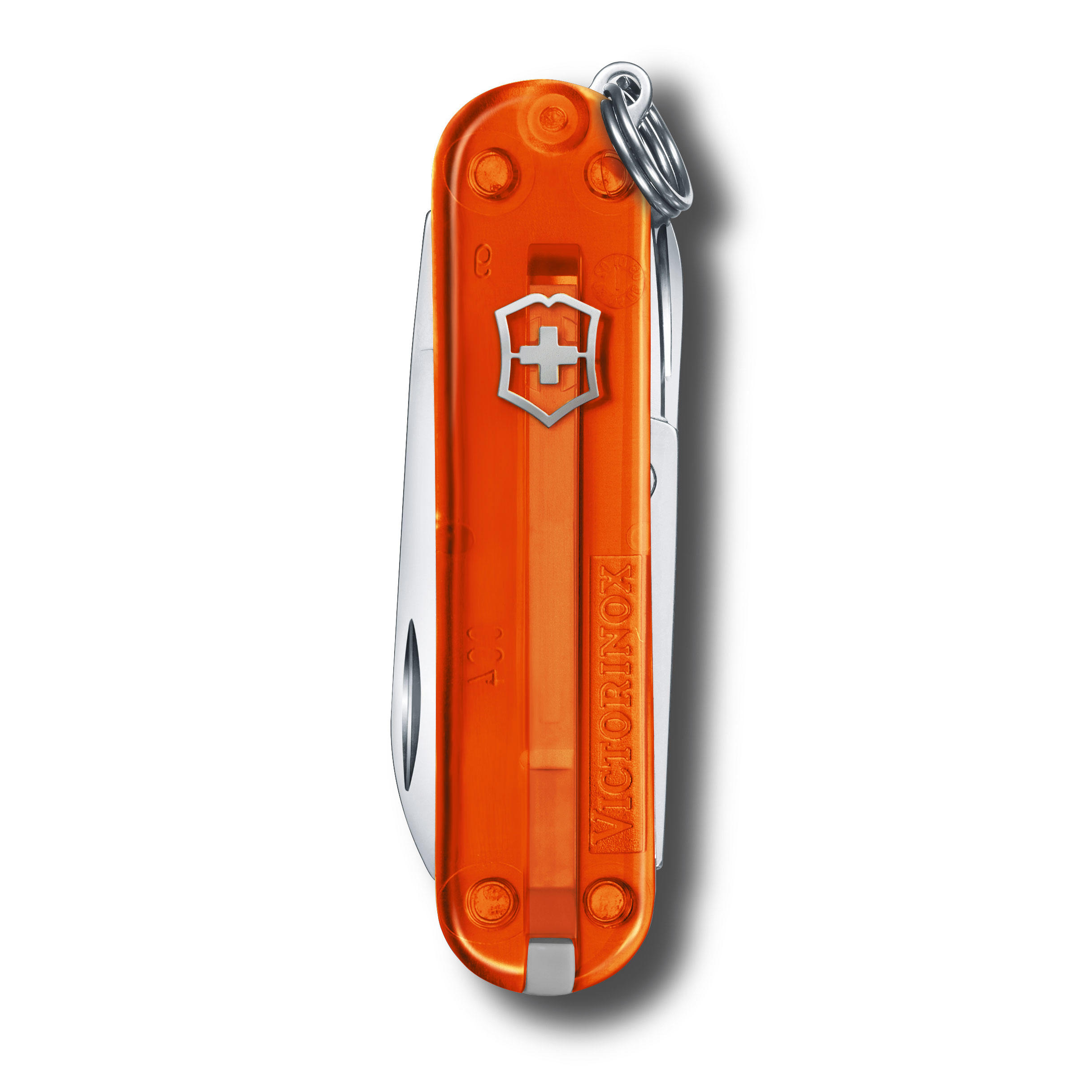 Couteau de poche Victorinox® » Classic SD «, orange transparent