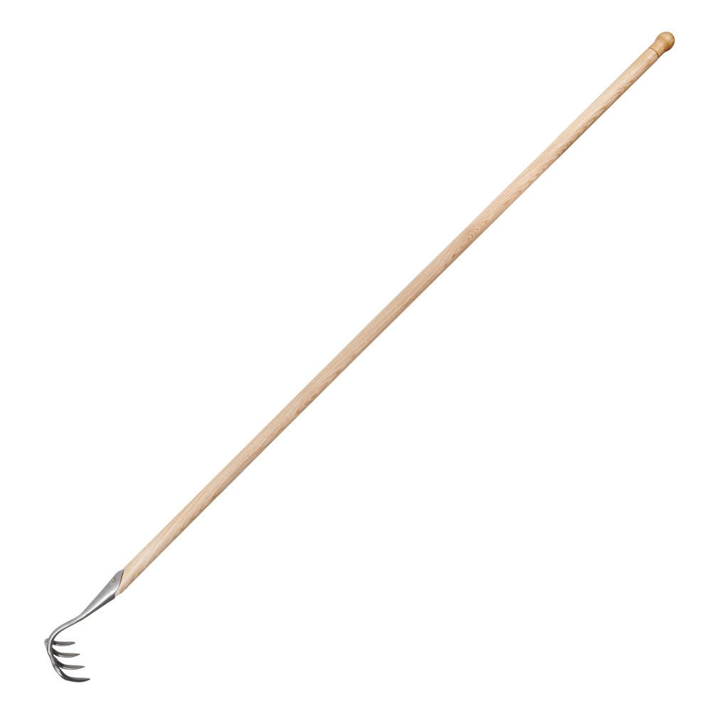 Râteau de jardin Sneeboer, quatre dents, inox