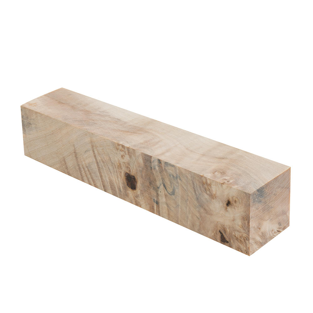 Châtaignier veiné, échauffé, stabilisé, carrelet de stylo, 140 x 22 x 22 mm