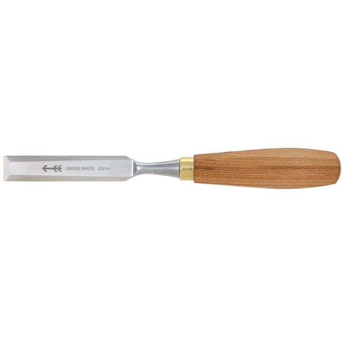 Pfeil® Paring Chisels, 6-Piece Set, with »Schwingerhosen-yarn« Linen Tool Roll 