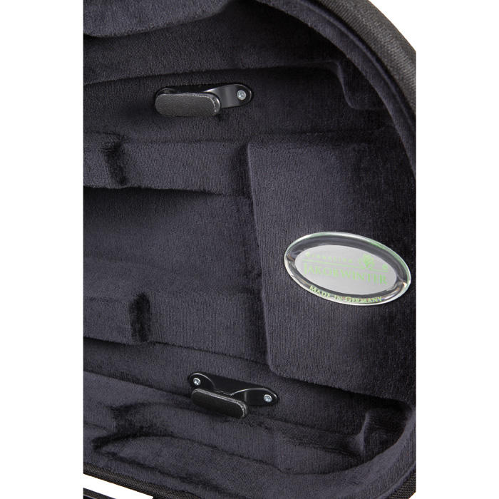 Custodia sagomata Jakob Winter®, violino 4/4, nero/nero