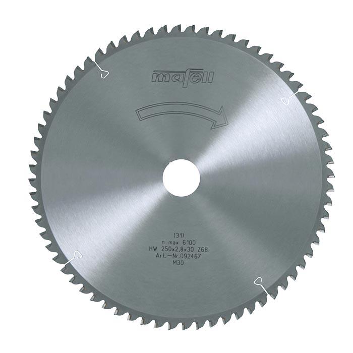 MAFELL Lame carbure, 225 x 1,8/2,5 x 30 mm, 68 dents, denture plate/trapézoïdale