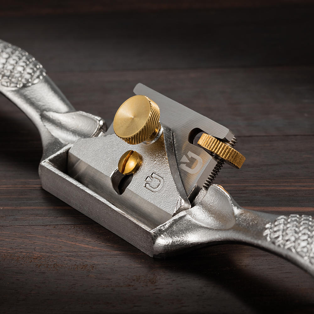 DICTUM® Spokeshave, Stainless Steel, Straight Sole, SK4 Blade