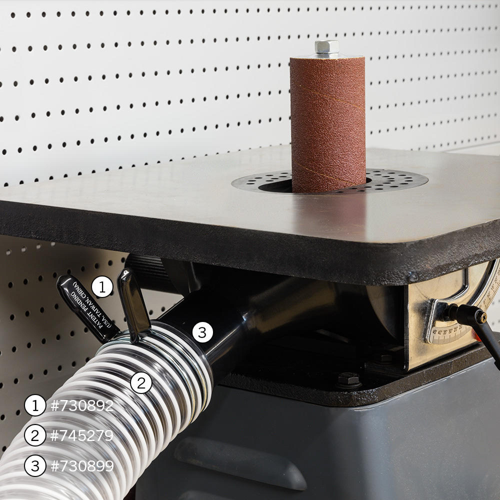DICTUM® Oscillating Spindle Sander SSO 140, incl. Underframe