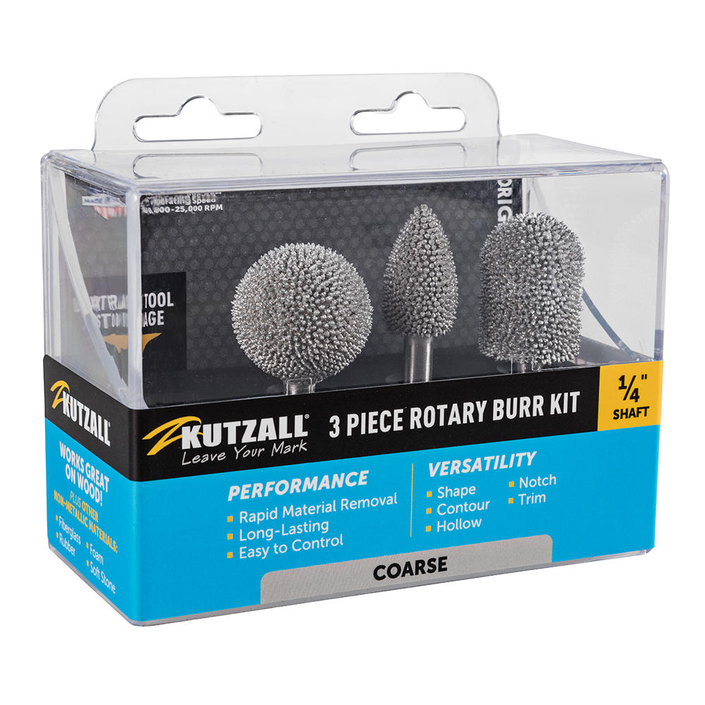 Set di frese-raspa Kutzall®, Original, grana grossa, codolo Ø 6,35 mm
