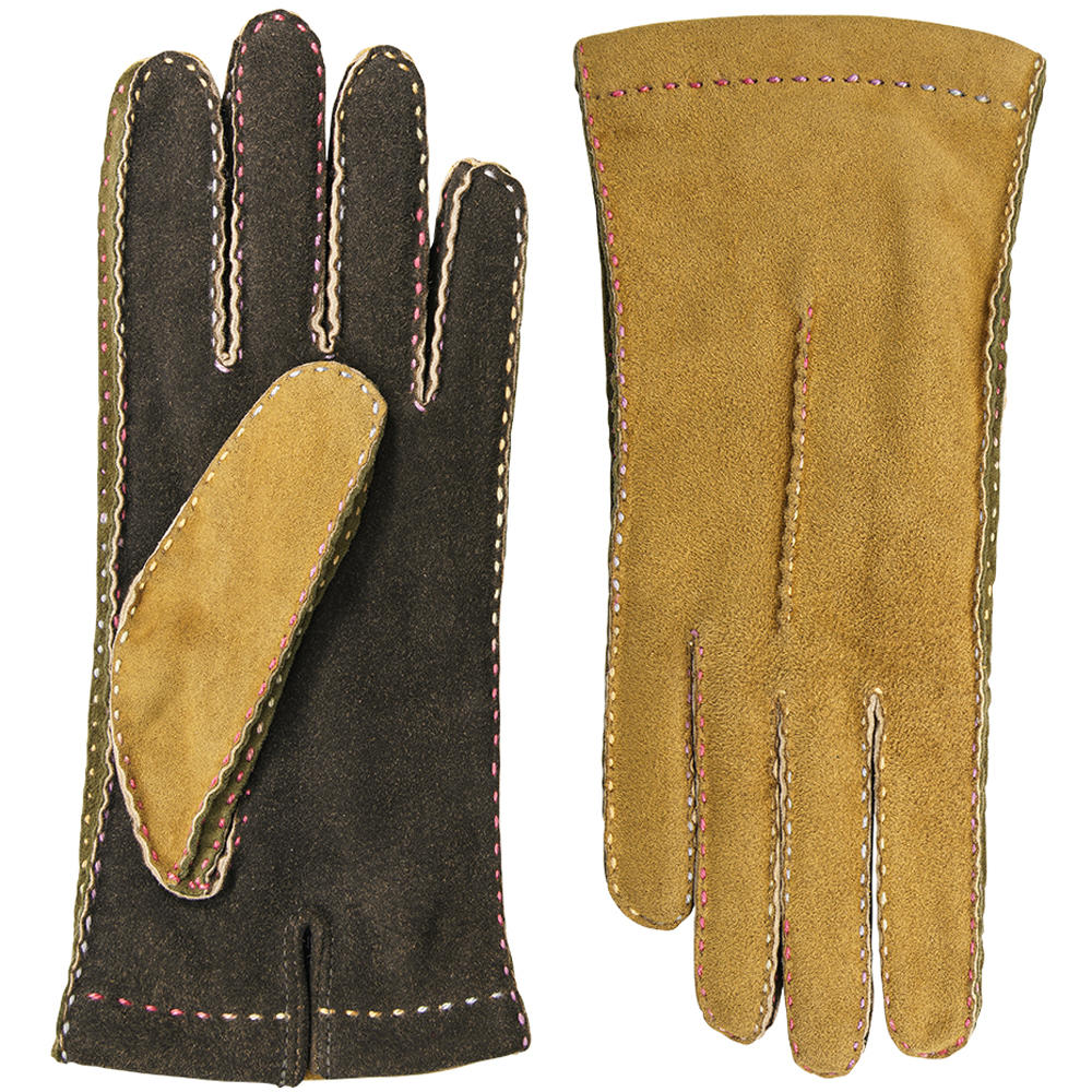 Damen Handschuhe FORLI, Ziegenvelours, mit Kaschmirfutter
