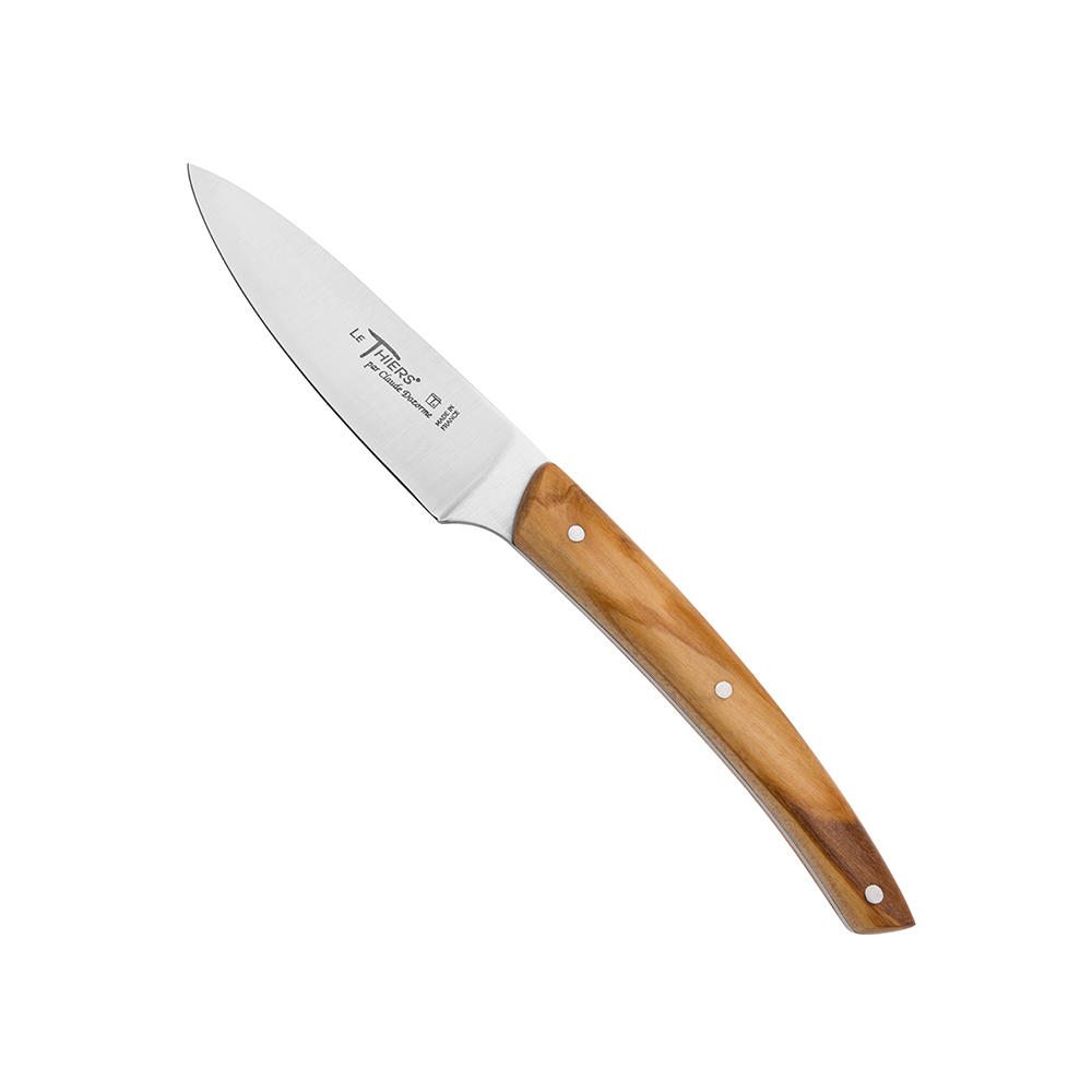 Couteau de cuisine Le Thiers® » Office «, bois d'olivier