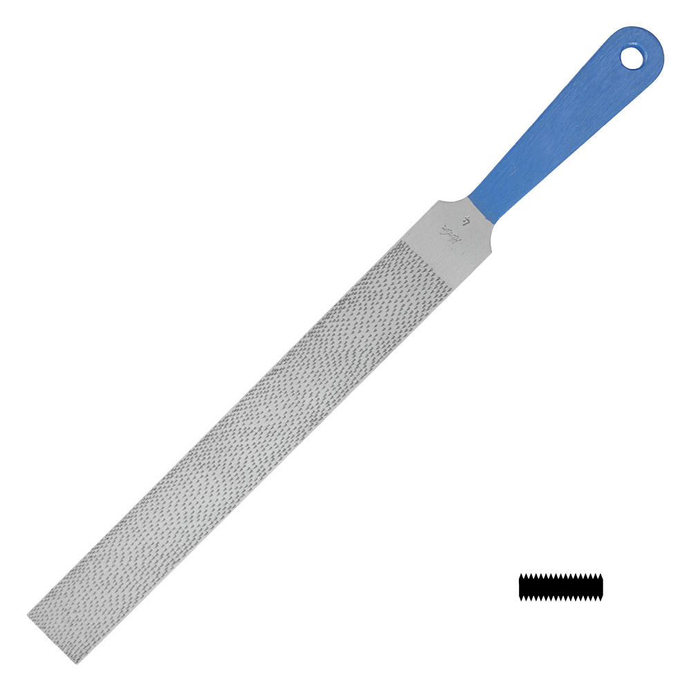 Herdim® Precision Rasp, Flat, with Handle Tang, Cut 4