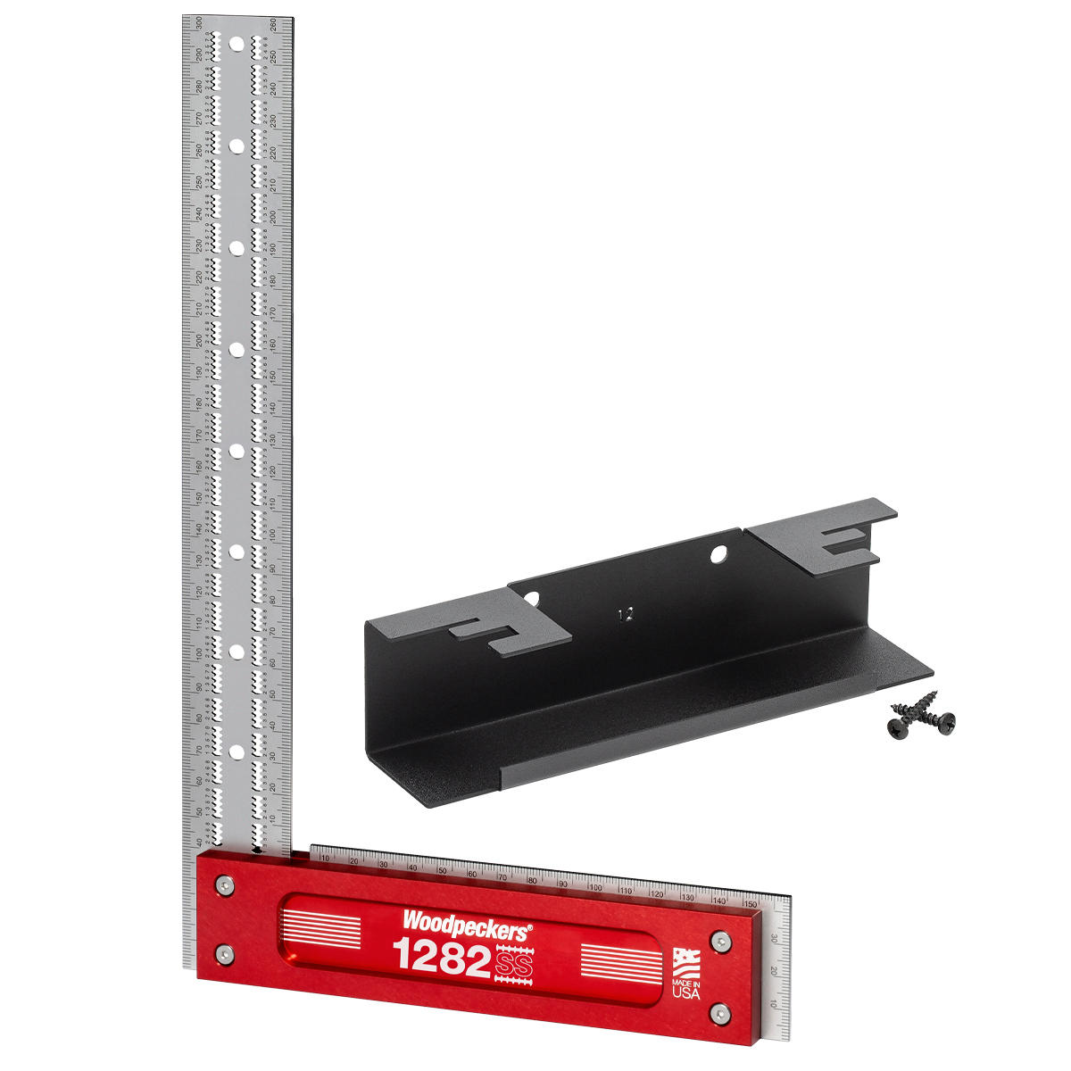 Squadra di precisione 90° in acciaio inossidabile Woodpeckers®, modello 1282