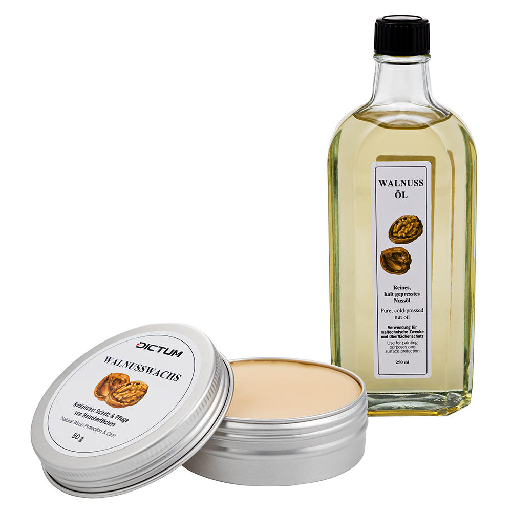 Set per finitura di superfici con olio di noci DICTUM®