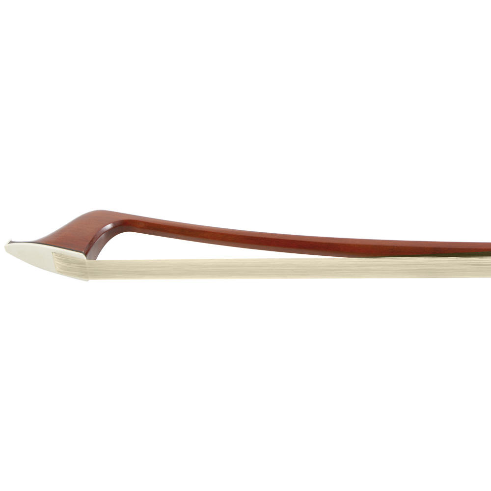 Brazilwood Bow, Nickel Silver Mounted, Octagonal Stick, Bass 3/4 F