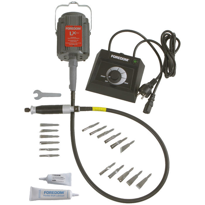 Foredom® Schnitzmaschine inklusive Welle und Handstück