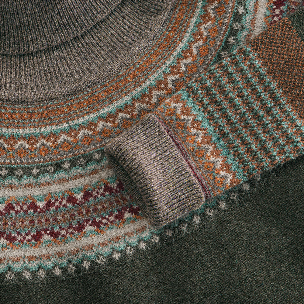 Eribé Fair Isle Ladies Turtleneck Sweater