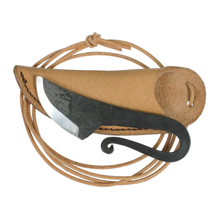 Knife Pendant with Leather Sheath