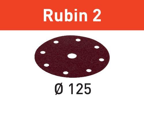 Festool Abrasive sheet STF D125/8 P120 RU2/50 Rubin 2, 50 Pieces