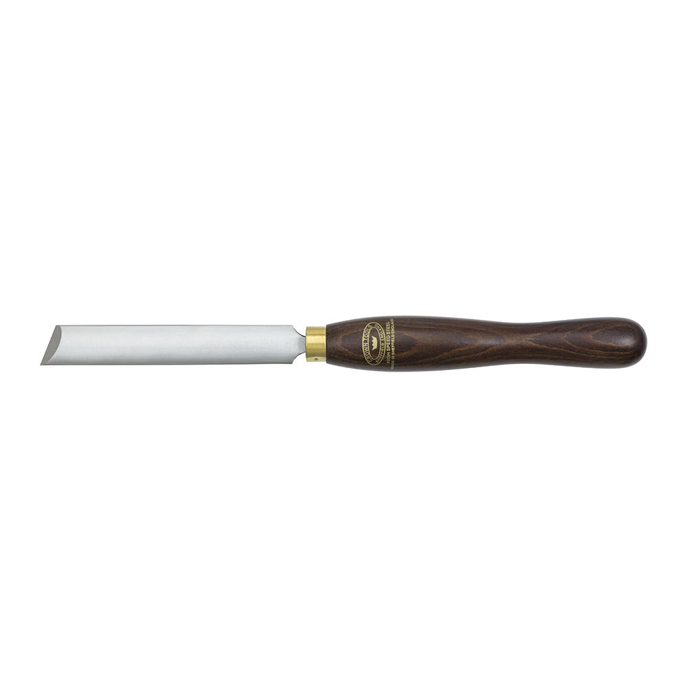 Scalp. piatto/ovale Crown®, affil. obliq./impugn. faggio mord./largh. lama 19 mm