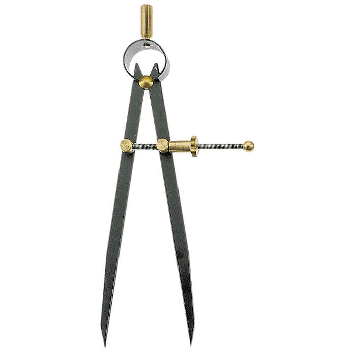 Compasso a punte fisse francese, lunghezza asta 150 mm