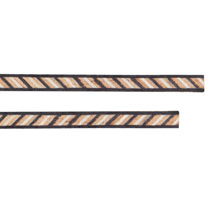 Purfling Black-Mosaic-Black, 2-Piece Set, Width 1.8 mm