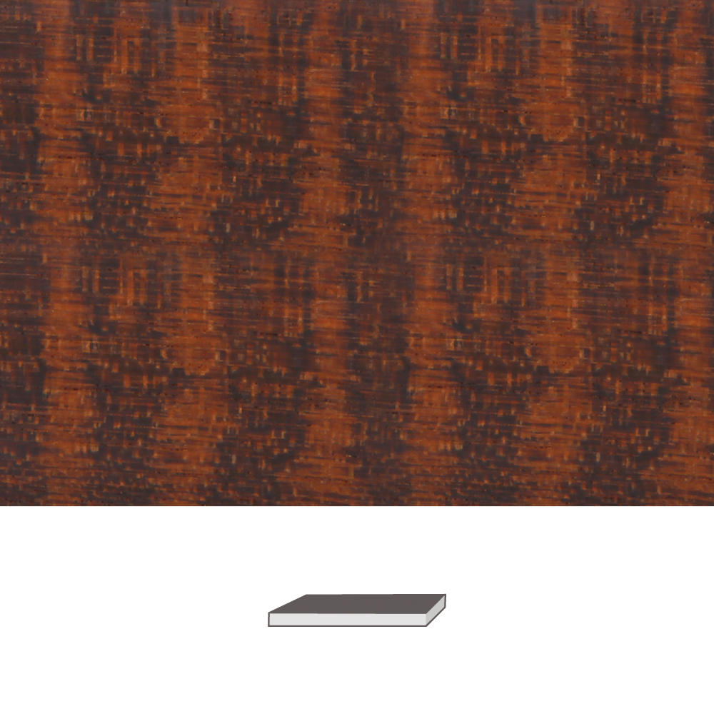 Bois d'amourette, 95 x 30 x 6 mm