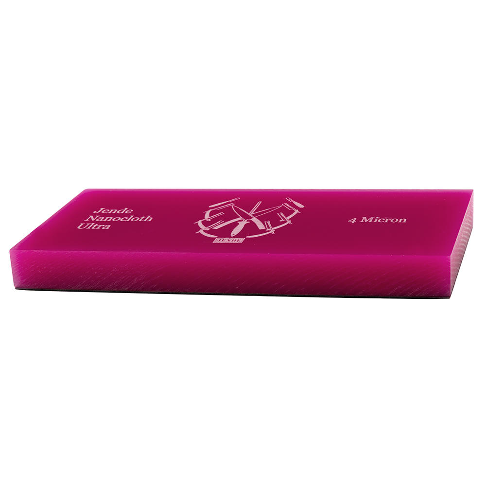 Jende Nanocloth Acrylic Strop Block, 4 Micron, Pink
