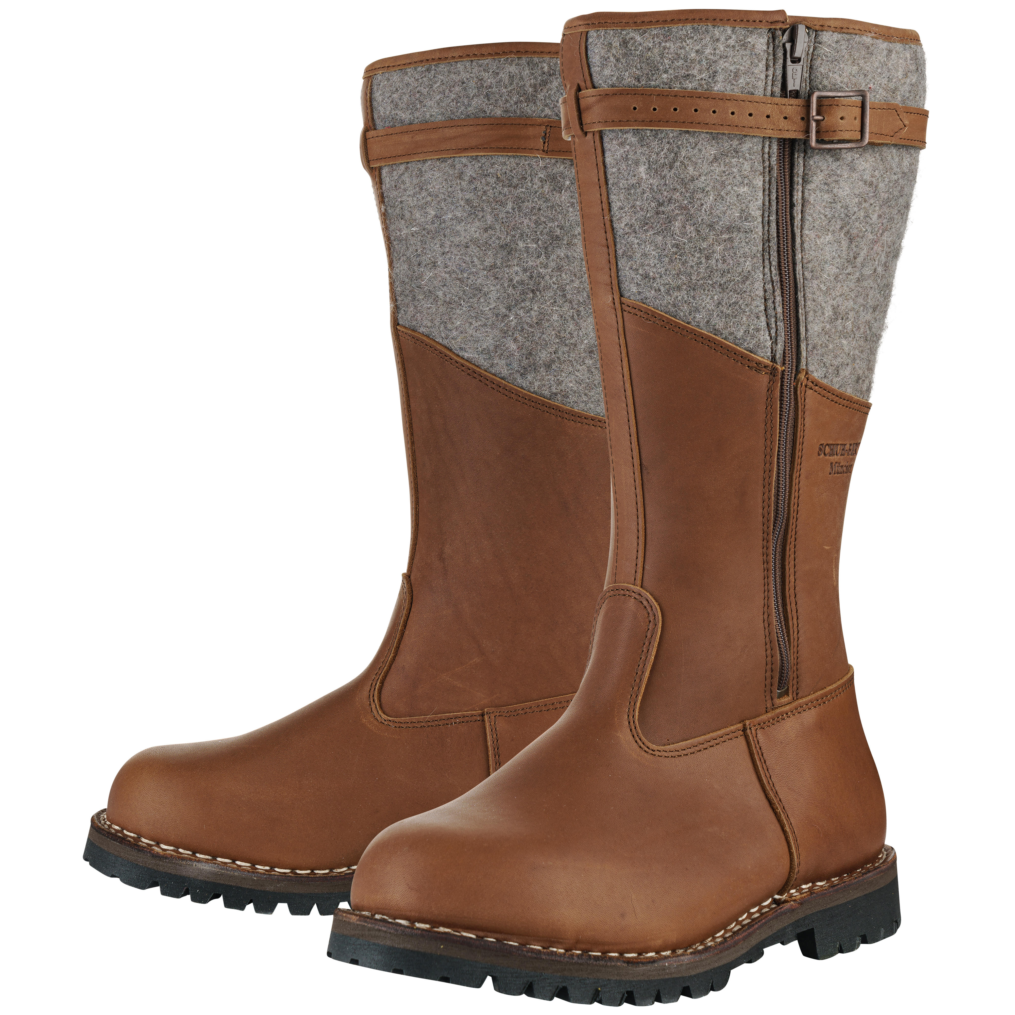 Bottes de chasse Bertl, cousu norvégien, doublure en peau d’agneau