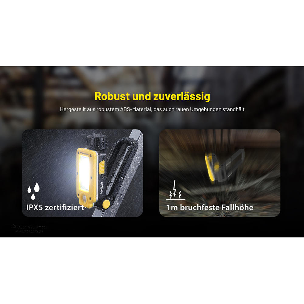 Lampe de travail Nitecore® NWL20, 600 lm
