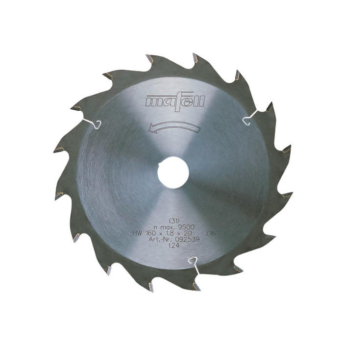 MAFELL Lame de scie au carbure 160 x 1,2/1,8 x 20 mm, 16 dents, denture alternée