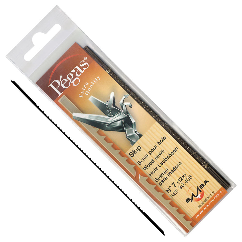 Pégas® Skip Coping Saw Blades, Width 1.24 mm, 12-Piece Set