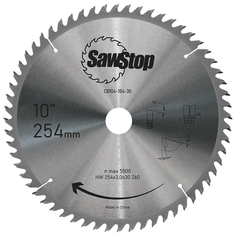 Lama per sega circolare SawStop HW 254 x 3,0 x 30, W60