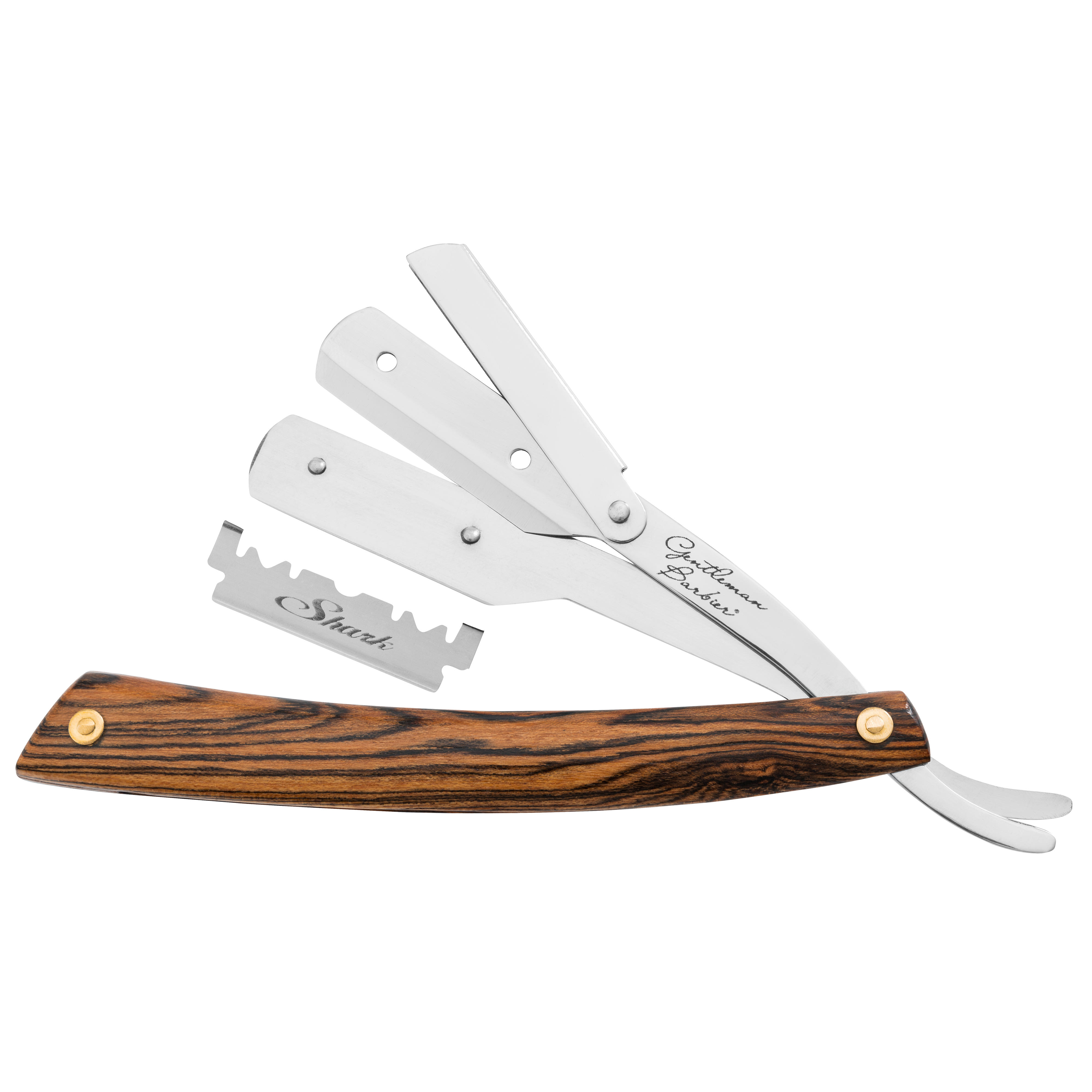 Gentleman Barbier® Rasiermesser mit Wechselklinge, Bocote