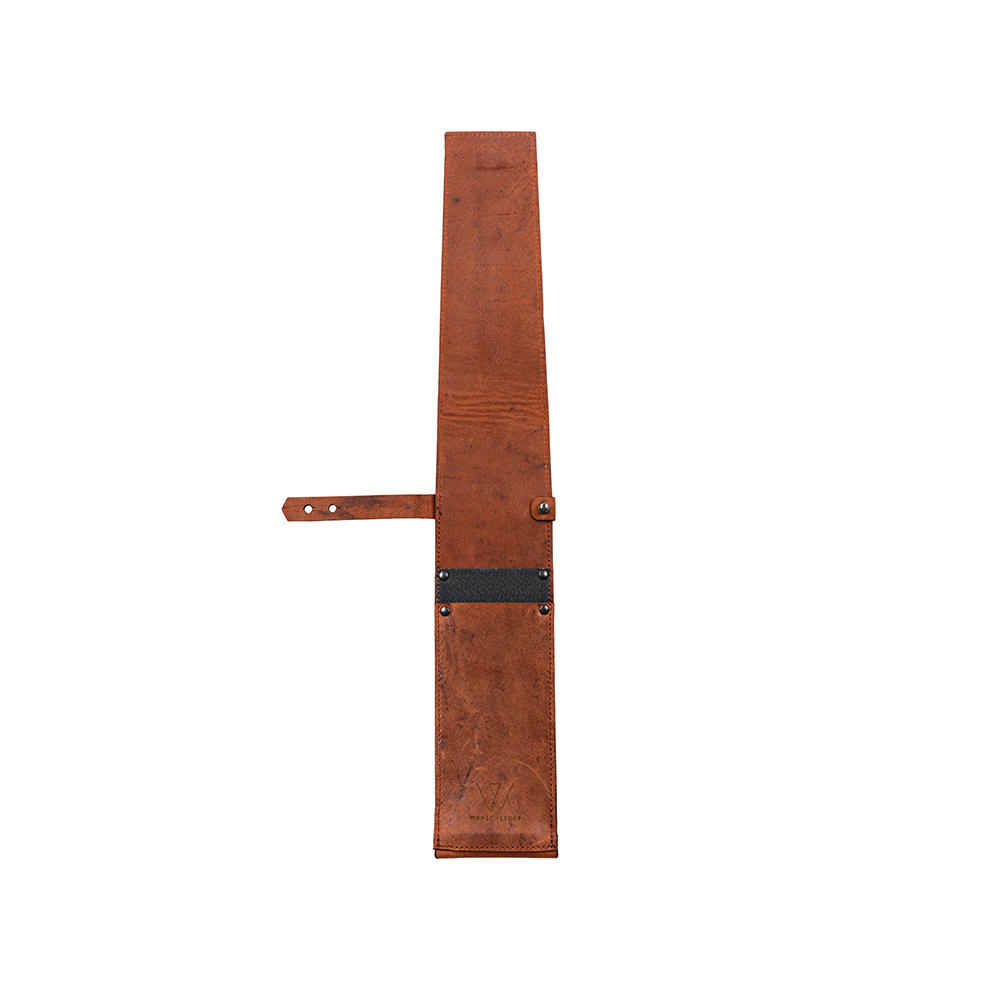 Knife Bag, Horse Leather with Kevlar® Reinforcement, Cognac, Size 1