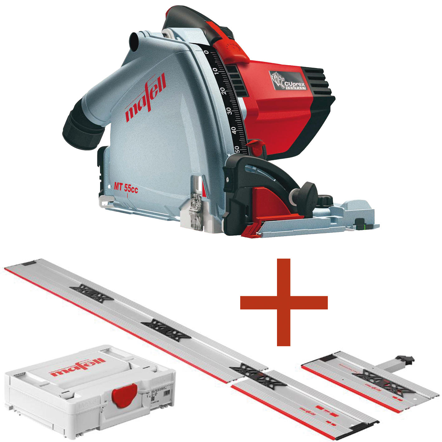 AKTION: MAFELL Tauchsäge MT 55 cc MidiMAX inkl. Schienen-Koffer-Set F-MAX3