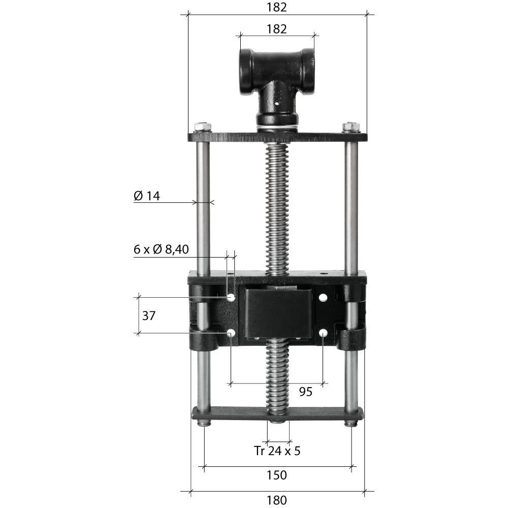 York® Vorderzangenführung Quick, Spindellänge 300 mm, HVQ515