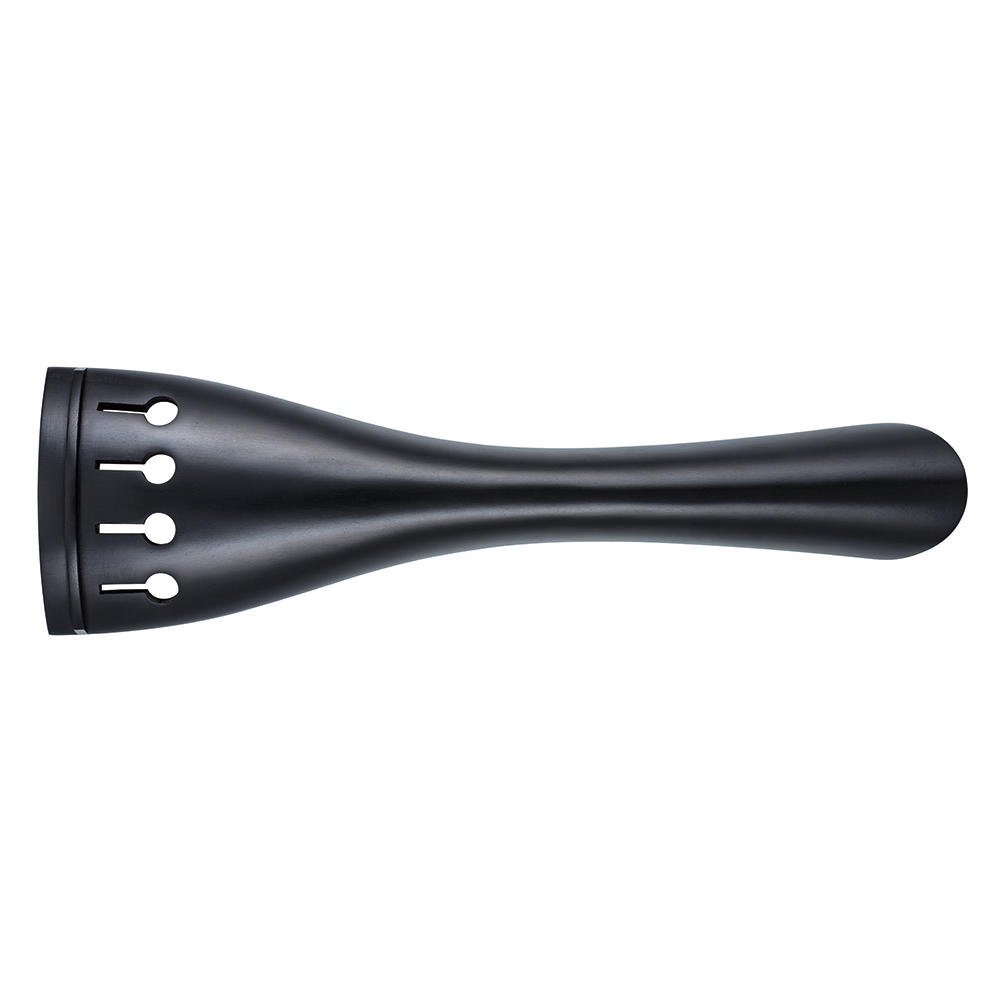 Tailpiece Tulip Model, Ebony, Hollowed, Black Fret, Bass 3/4, 340 mm