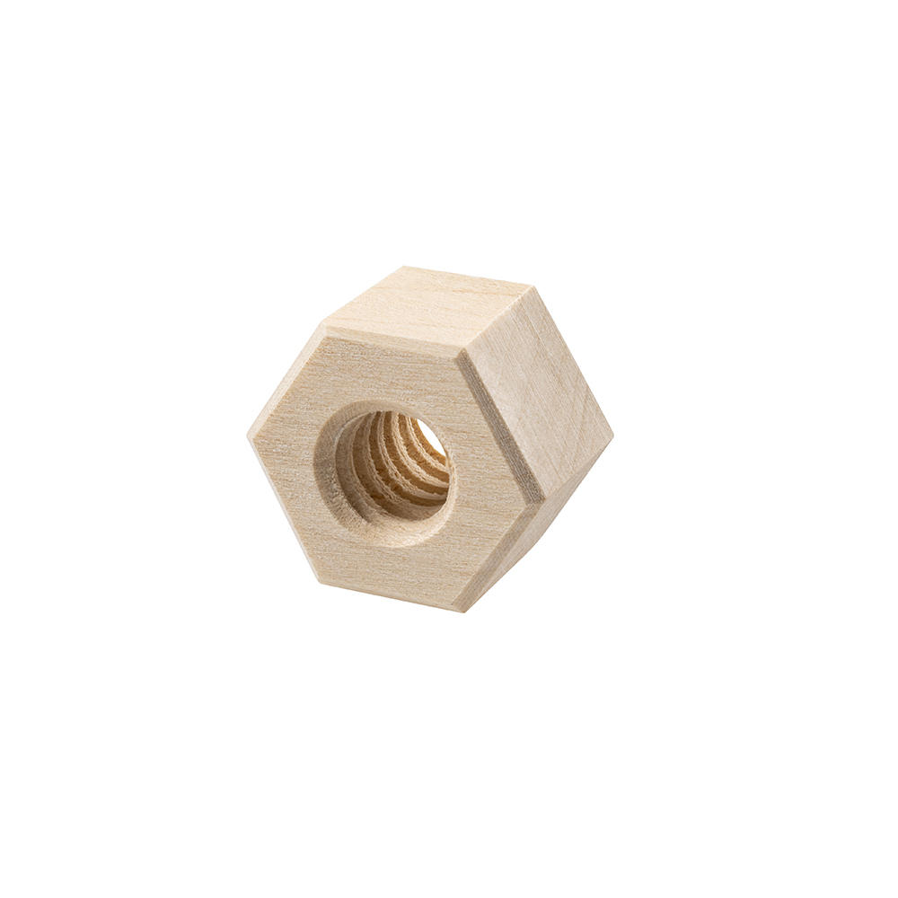 Écrou hexagonal, érable, filetage Ø 12,5 mm