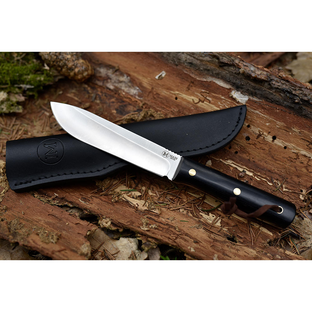 MAIN Outdoormesser »Classic«, Pakkaholz schwarz