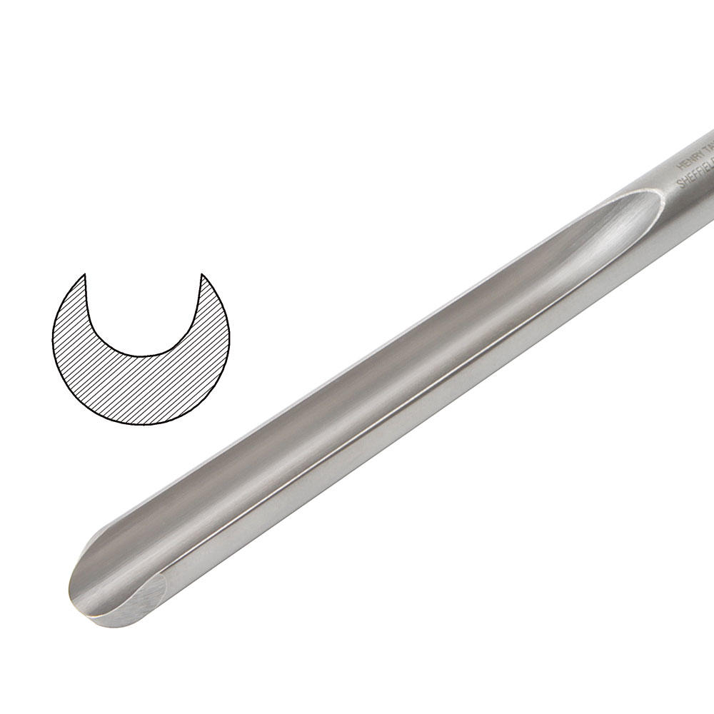 Gouge à creuser Henry Taylor® U-forme, Diamic, largeur de lame 9,5 mm