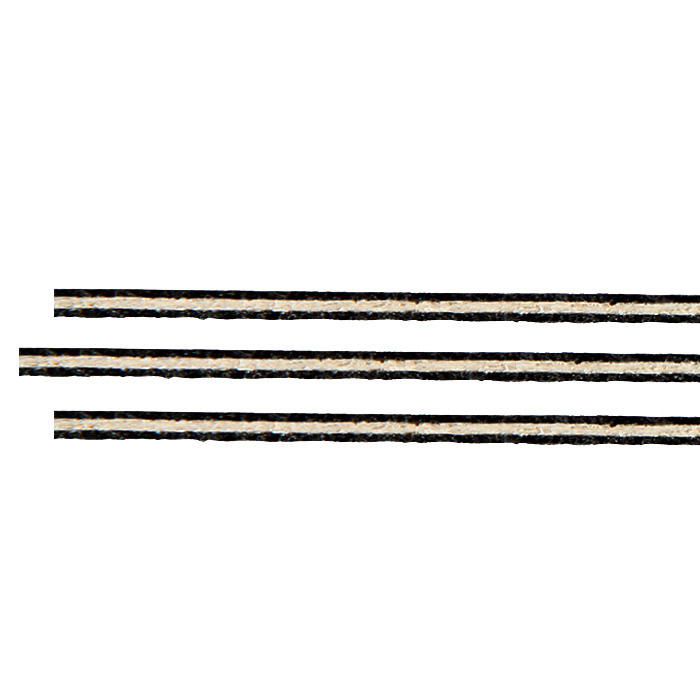 Purfling Set, Straight, Fiber-Maple-Fiber, Violin, 0.3/0.6/0.3 x 2.0 mm