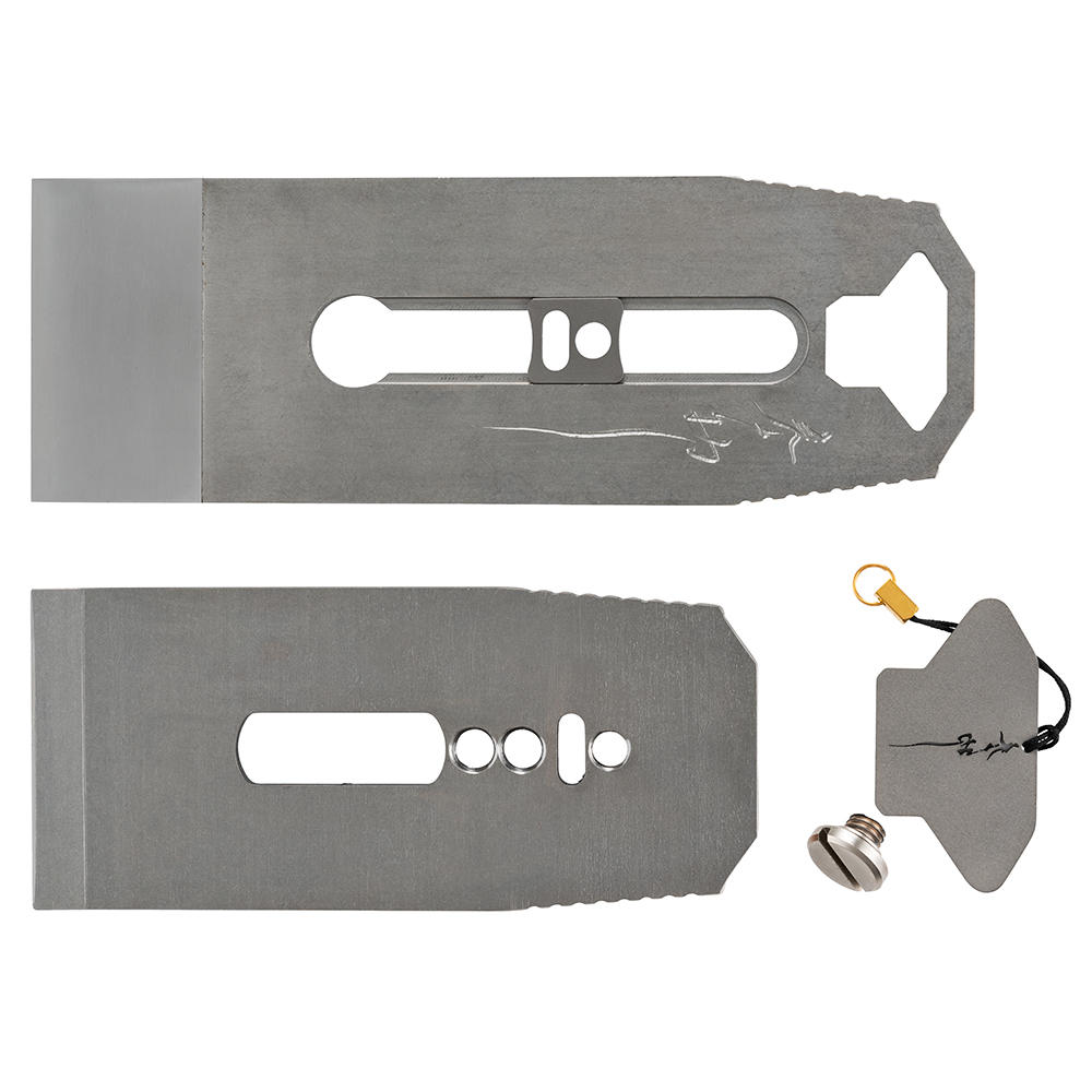 Fer de rabot en titane Zen-Wu®, acier Magnacut laminé, 60 mm, avec contre-fer