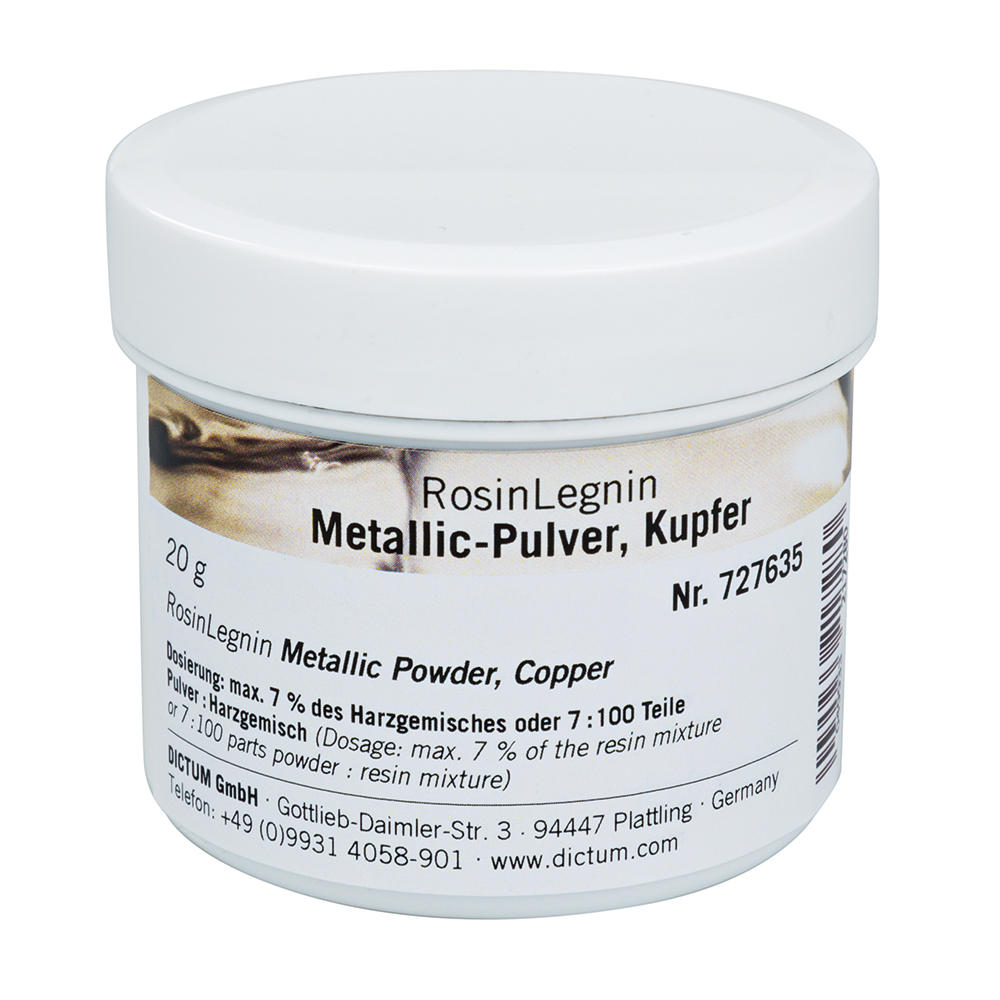 Poudre métallique RosinLegnin pour résine époxy, cuivre