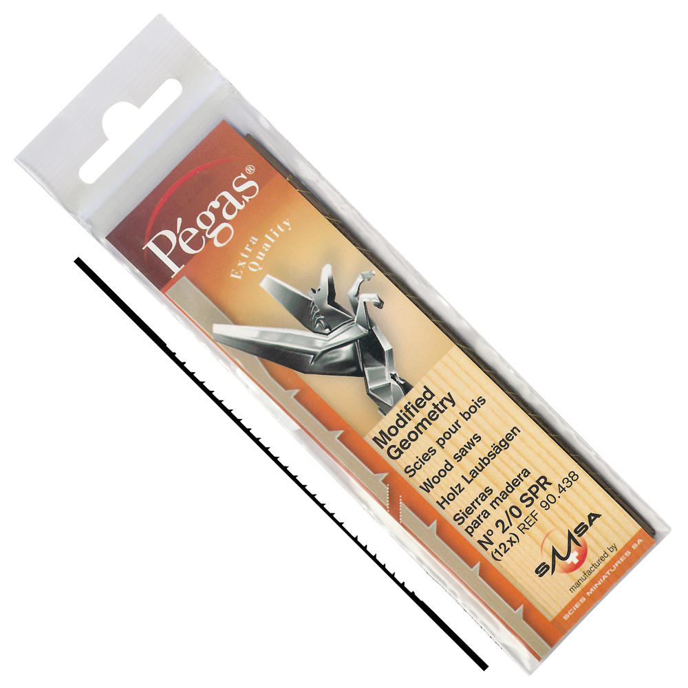 Pégas® MGT Coping Saw Blades, Width 0.60 mm, 12-Piece Set
