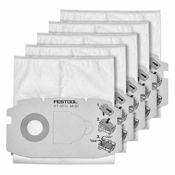 Festool SELFCLEAN filter bag SC FIS-CT MIDI/5, 5 Pieces
