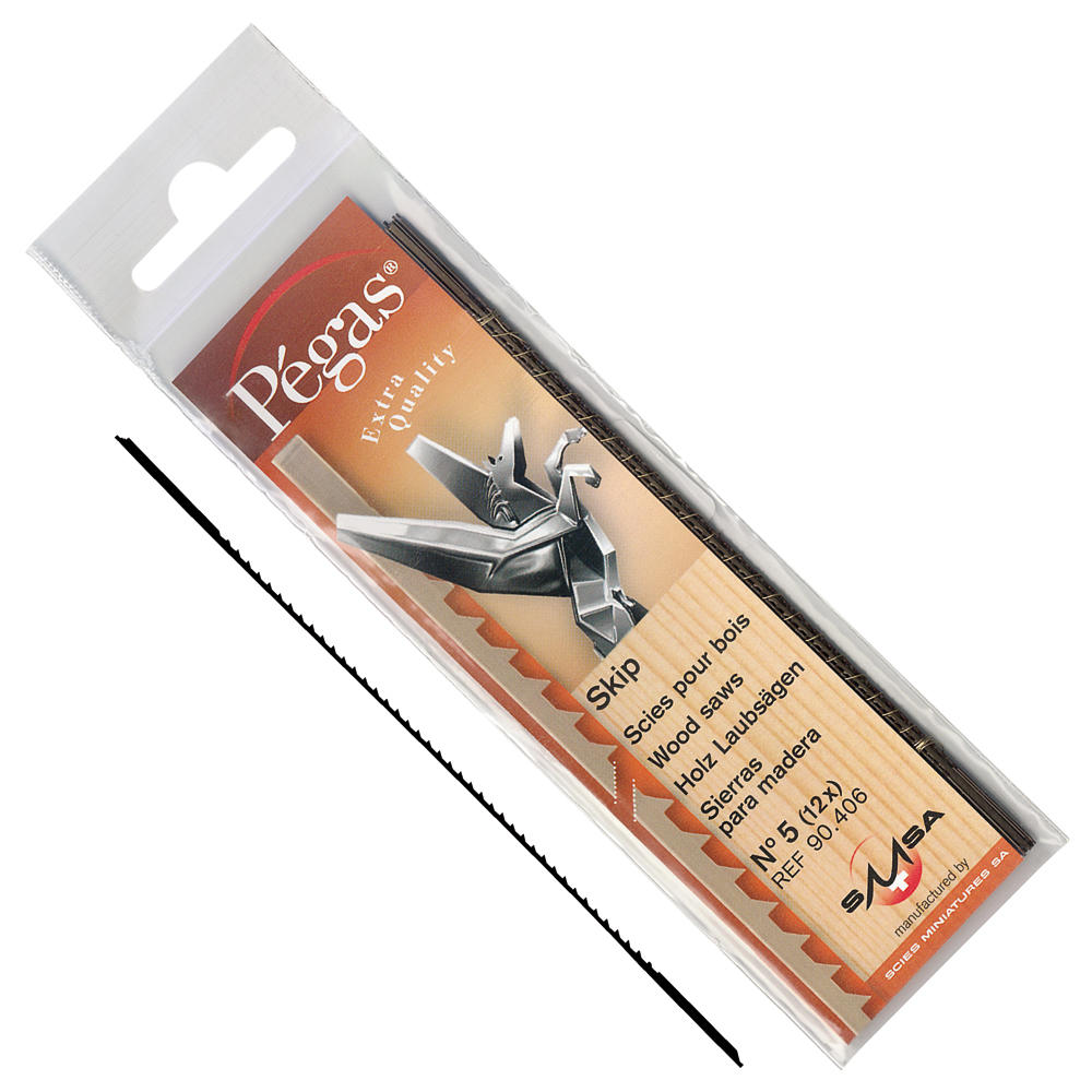 Pégas® Skip Coping Saw Blades, Width 1.02 mm, 12-Piece Set
