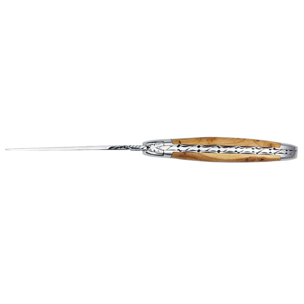 Laguiole Klappmesser mit Schmiedehaut, Wacholder